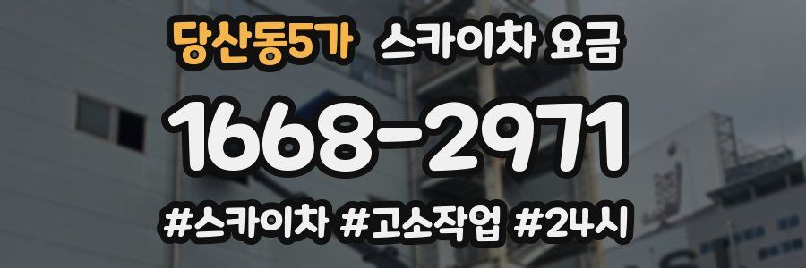 당산동5가 스카이차 요금