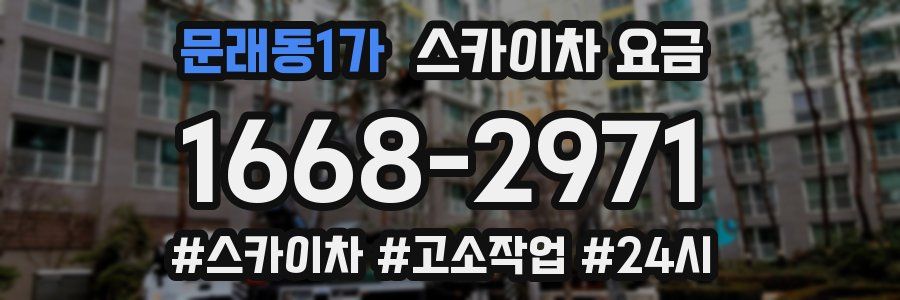 문래동1가 스카이차 요금