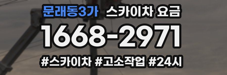 문래동3가 스카이차 요금