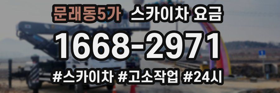 문래동5가 스카이차 요금