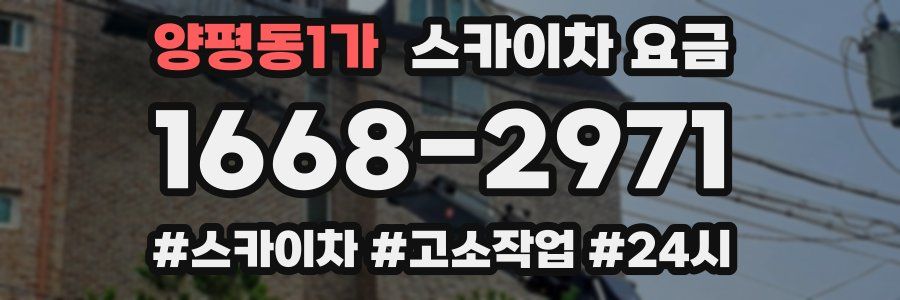 양평동1가 스카이차 요금