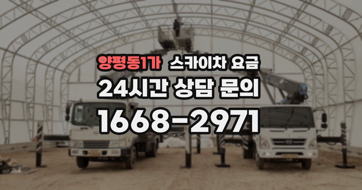 양평동1가 스카이차 요금