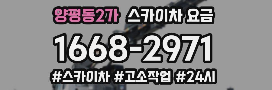 양평동2가 스카이차 요금