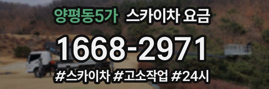 양평동5가 스카이차 요금