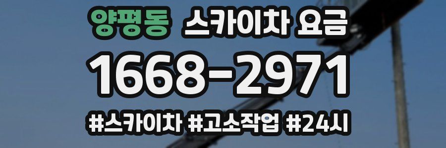 양평동 스카이차 요금