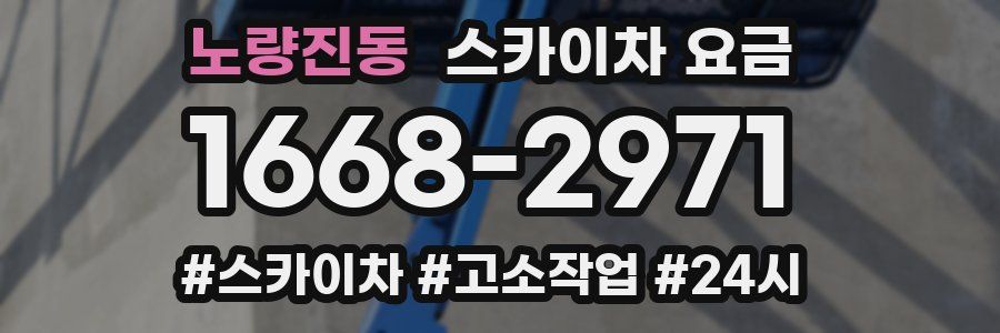 노량진동 스카이차 요금
