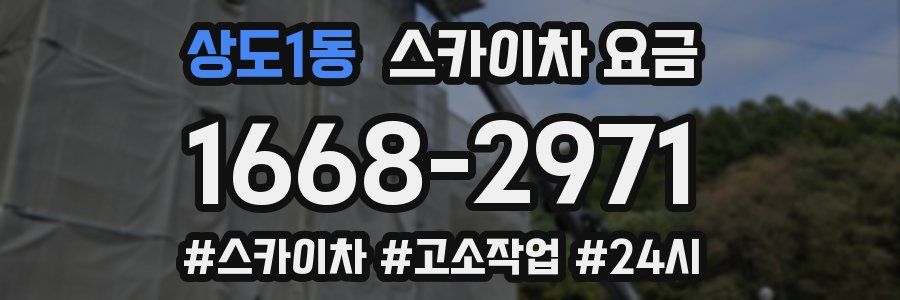 상도1동 스카이차 요금