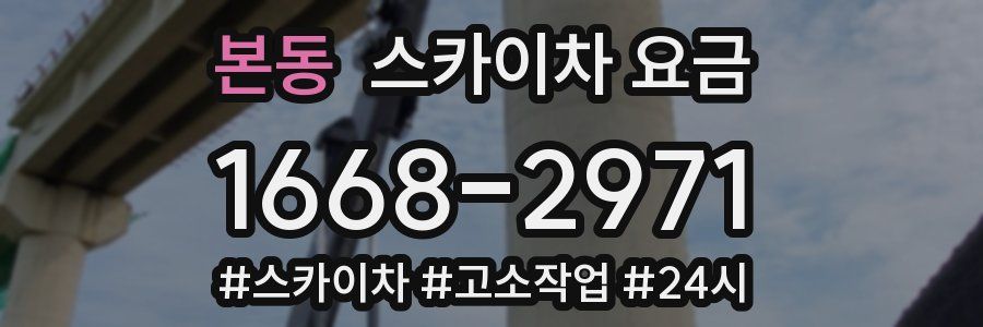 본동 스카이차 요금