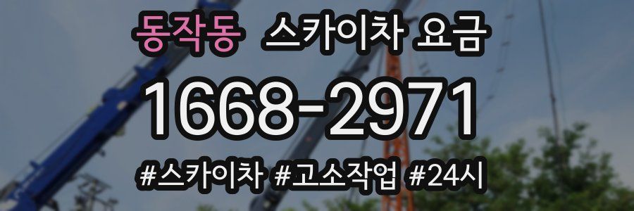 동작동 스카이차 요금