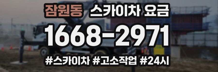 잠원동 스카이차 요금