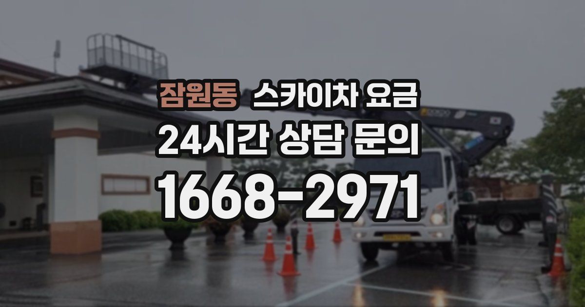 잠원동 스카이차 요금