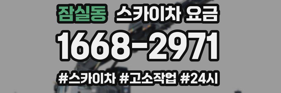 잠실동 스카이차 요금