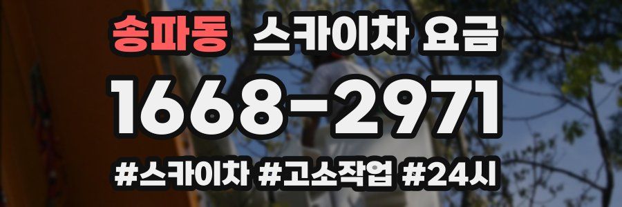 송파동 스카이차 요금