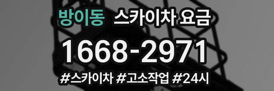 방이동 스카이차 요금