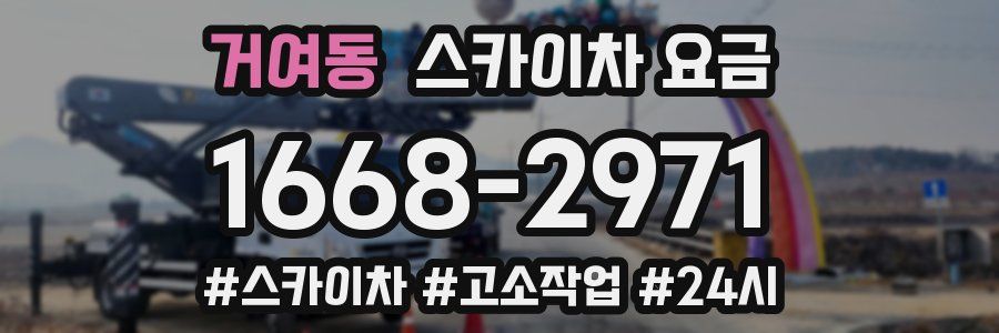 거여동 스카이차 요금