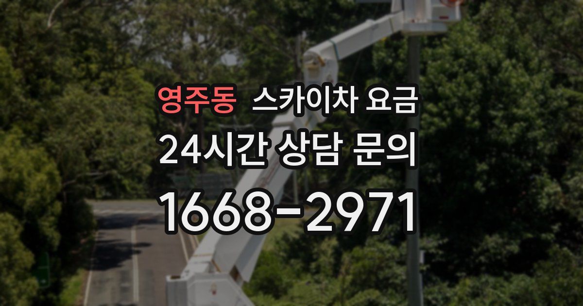 영주동 스카이차 요금