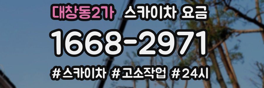 대창동2가 스카이차 요금