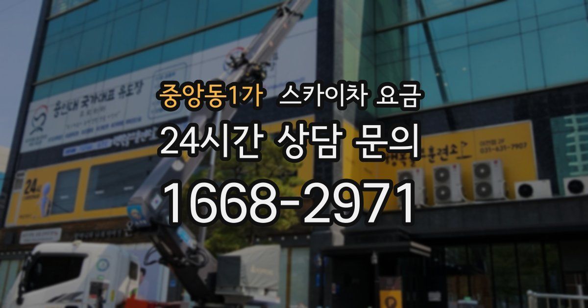 중앙동1가 스카이차 요금