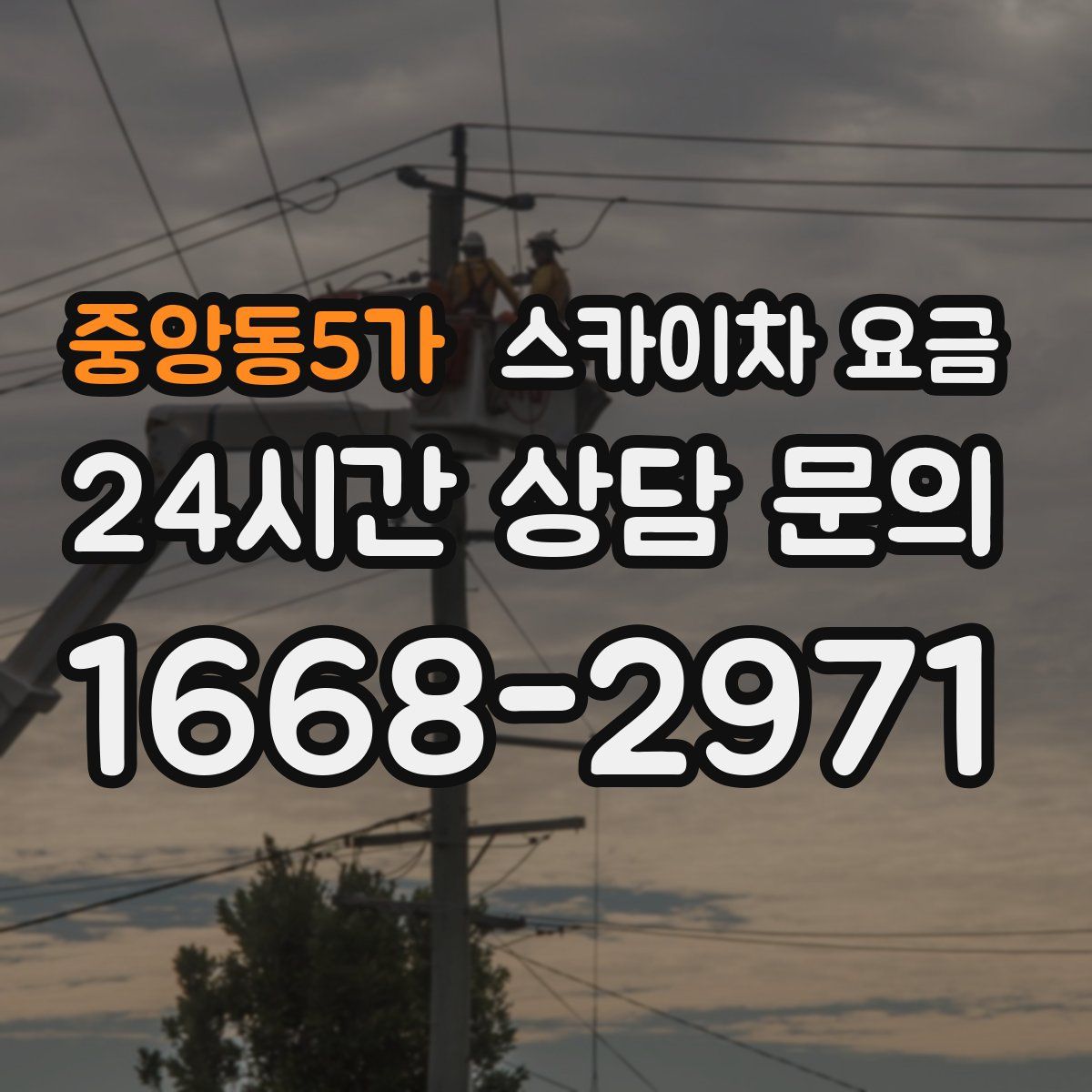 중앙동5가 스카이차 요금