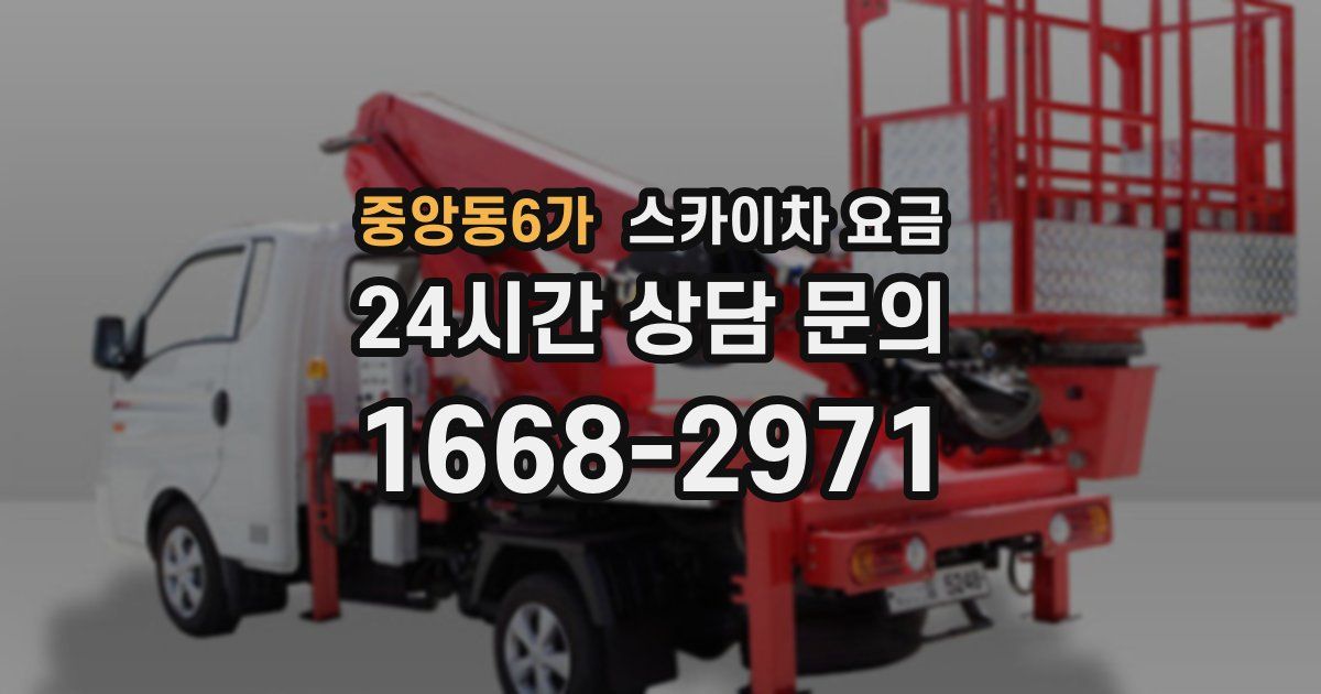 중앙동6가 스카이차 요금