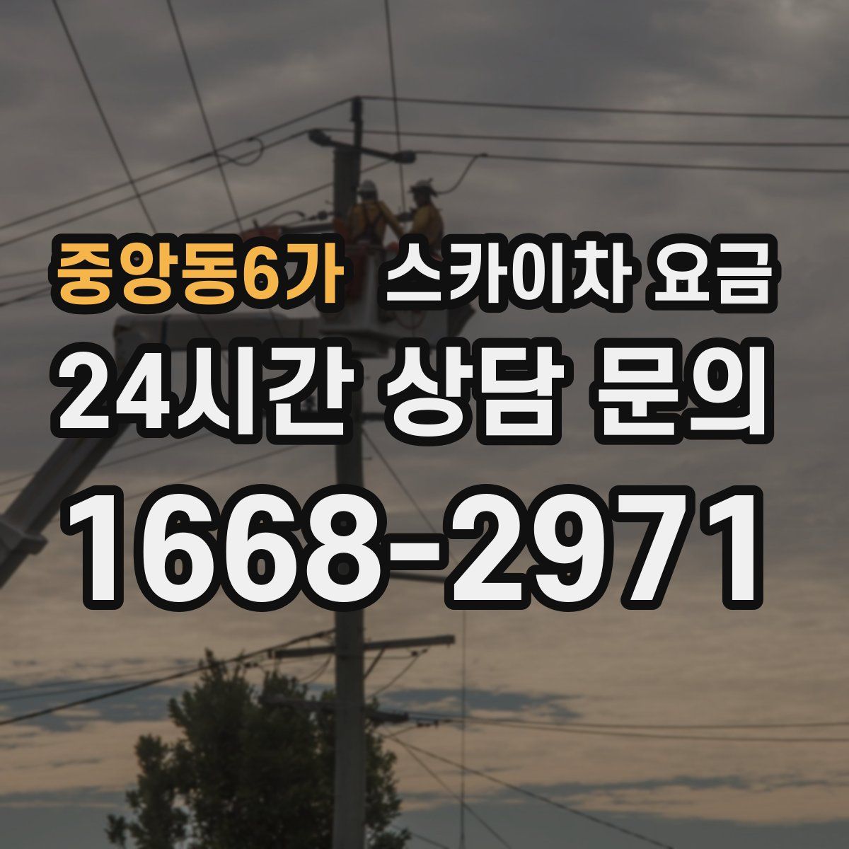 중앙동6가 스카이차 요금