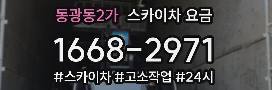 동광동2가 스카이차 요금