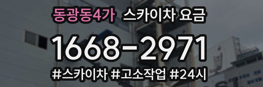 동광동4가 스카이차 요금