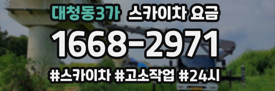 대청동3가 스카이차 요금