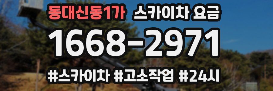 동대신동1가 스카이차 요금
