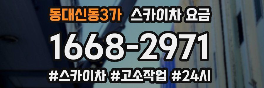 동대신동3가 스카이차 요금