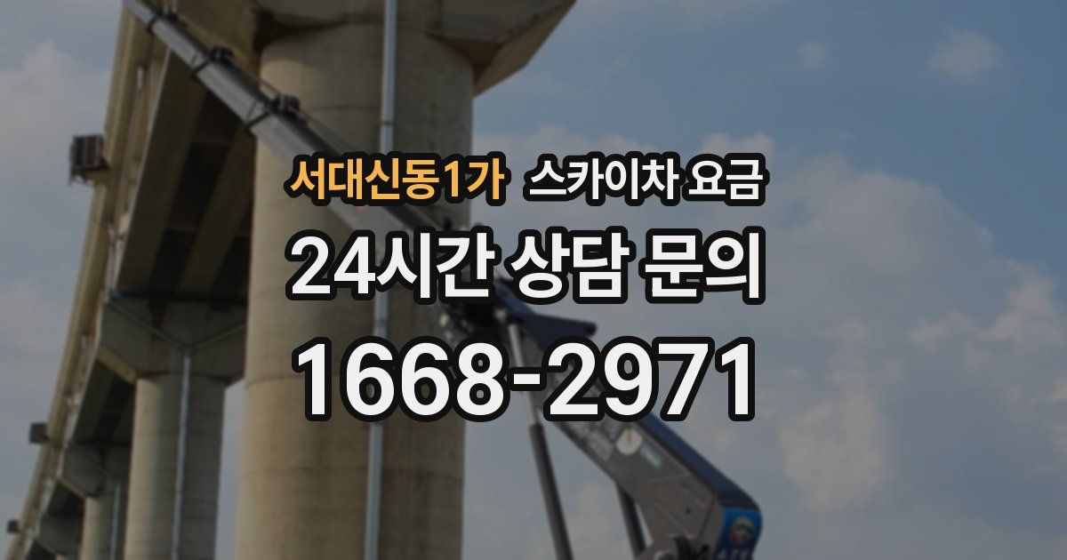 서대신동1가 스카이차 요금