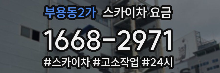 부용동2가 스카이차 요금