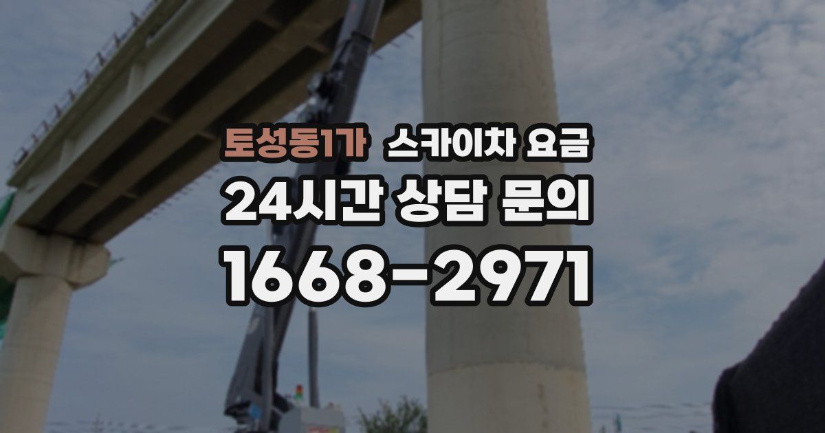 토성동1가 스카이차 요금