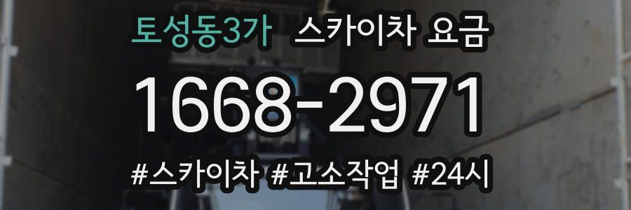 토성동3가 스카이차 요금