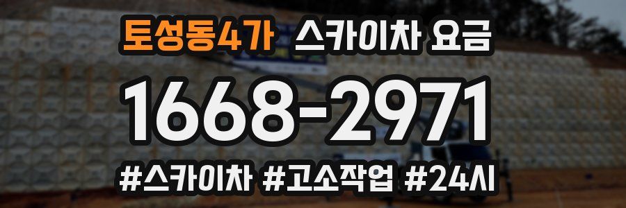 토성동4가 스카이차 요금