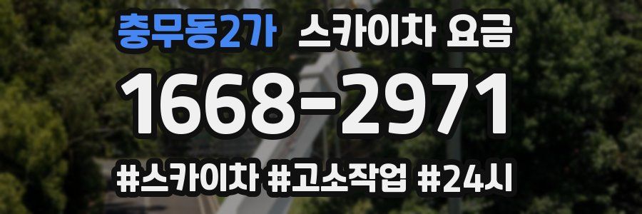 충무동2가 스카이차 요금