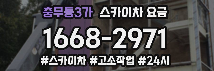 충무동3가 스카이차 요금