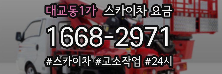 대교동1가 스카이차 요금