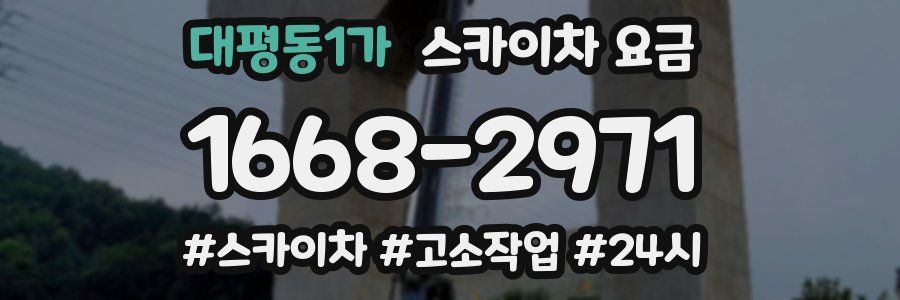 대평동1가 스카이차 요금