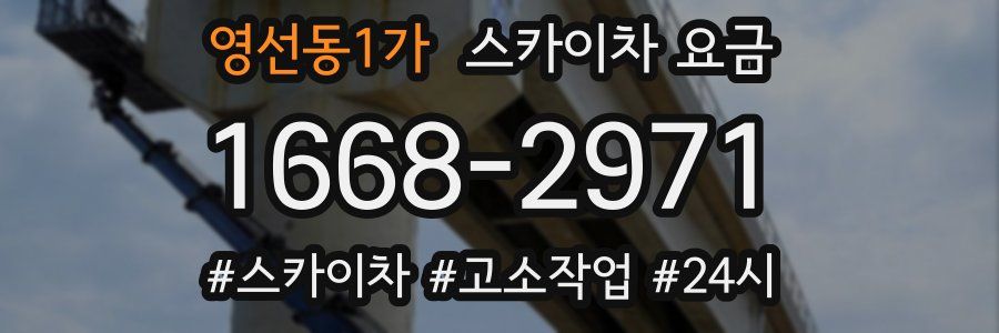 영선동1가 스카이차 요금