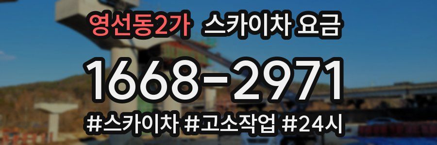 영선동2가 스카이차 요금