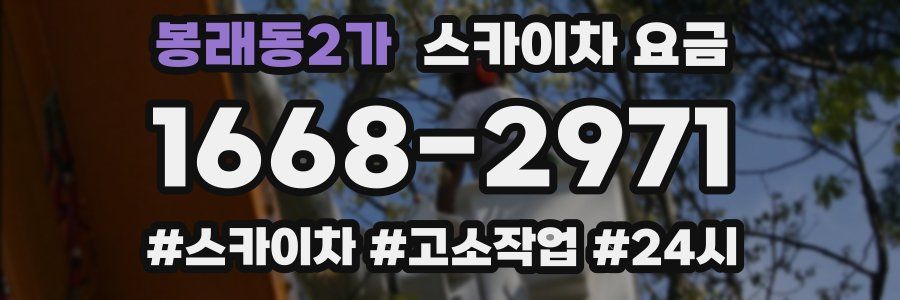 봉래동2가 스카이차 요금