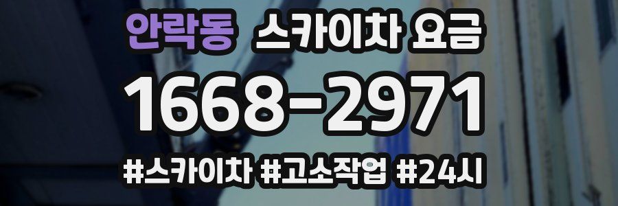 안락동 스카이차 요금