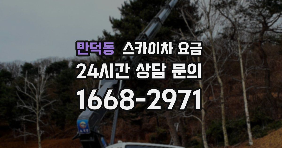 만덕동 스카이차 요금