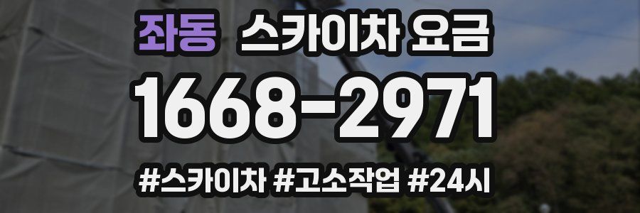 좌동 스카이차 요금