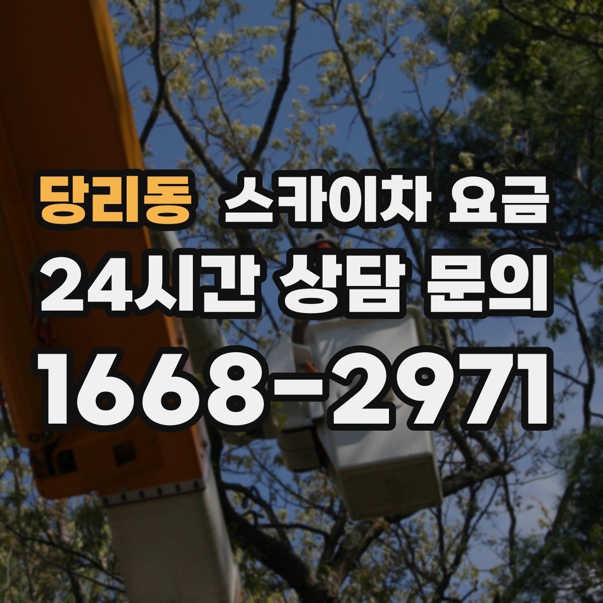 당리동 스카이차 요금 건물 뒤편 작업이 더 까다로운 이유