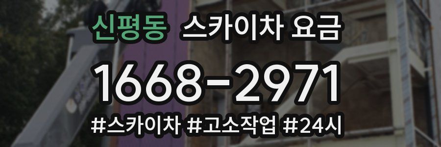 신평동 스카이차 요금