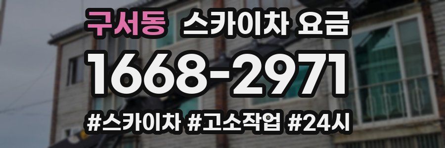 구서동 스카이차 요금