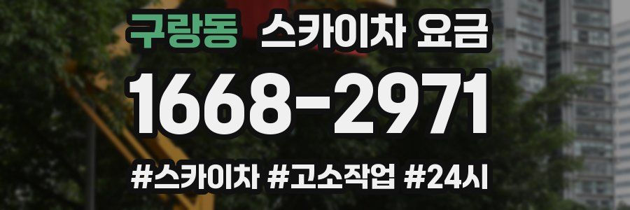 구랑동 스카이차 요금