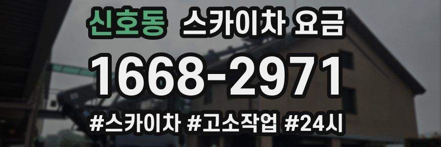 신호동 스카이차 요금